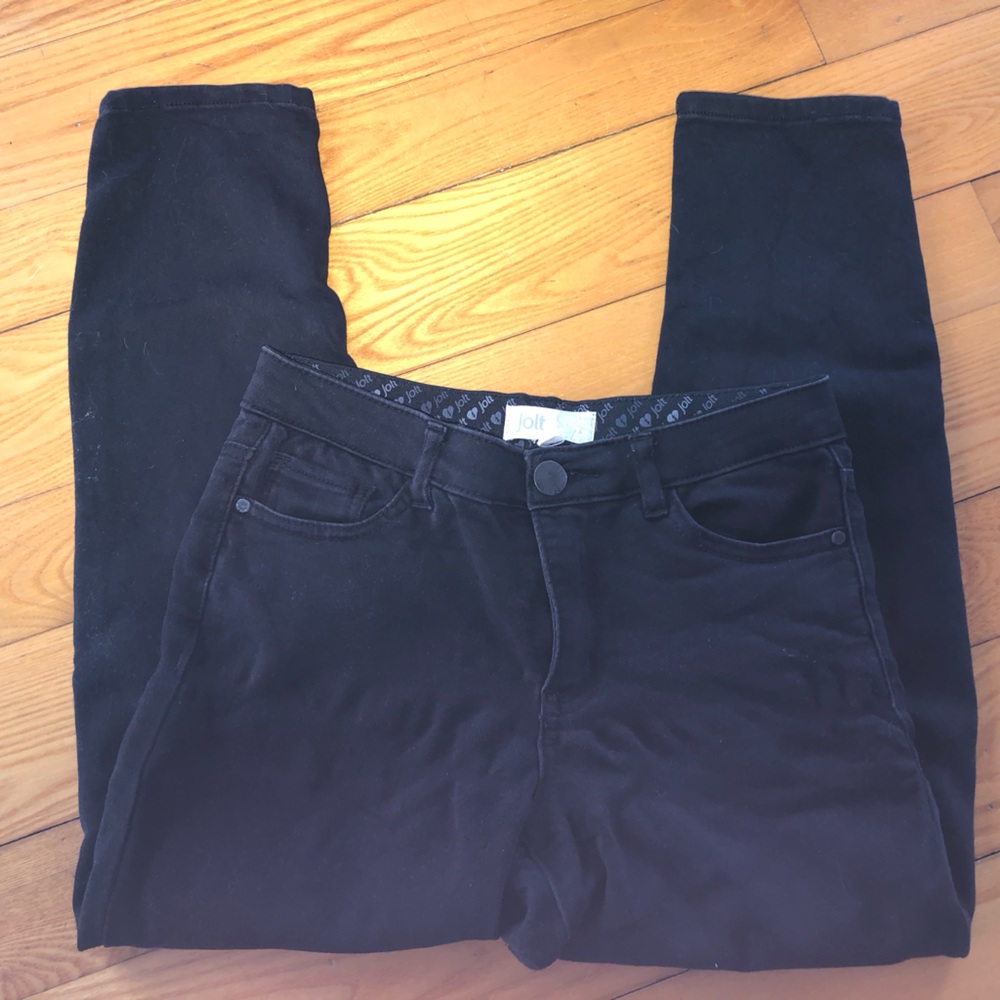 Jolt Cropped Black Jeans
